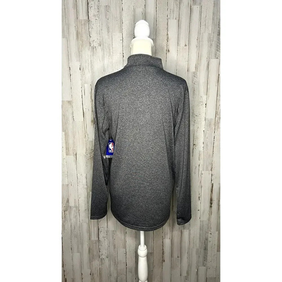 NWT NBA Ultra Game Houston Rockets Men's Quarter-Zip Pullover‎ Gray Size Small - Picture 6 of 8